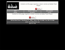 Tablet Screenshot of haaseinc.com